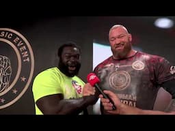 Hafthor and NANA Exclusive Interview in Dubai:  What You Didn't Know| Strongman Champions League