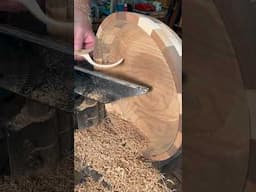 Hybrid bowl with cherry, maple, walnut, segments. #woodworking #woodturning #lifelessons ##woodbowl