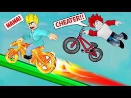 MOTU Vs KHALEEL In Roblox Obby But You Are On BIKE 🌀🌀