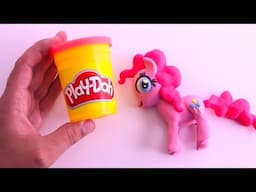 PLAY DOH PINKIE PIE | How To Make My Little Pony Playdoh Stop Motion Video Arts and Crafts