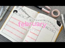 February 2025 Bullet Journal Setup 𐙚₊˚⊹ᡣ𐭩 love songs theme + shopARL nyc pop-up vlog