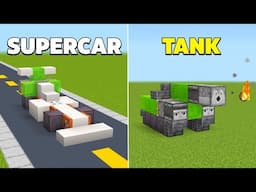 10 Military Vehicle Redstone Builds in Minecraft Bedrock! (Car,Bomber)