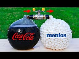 Will the balloons explode? A lot of Mentos and Coke