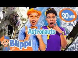 Blippi and Meekah Fly To The Moon! | Blippi | Celebrating Diversity