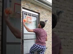 DIY Basketball hoop over the door version! #basketballhoop #basketballequipment #basketballhoops