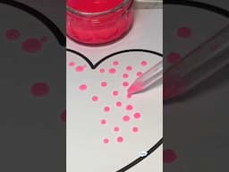 How satisfying is this water droplet heart activity for kids! #eyfsactivities