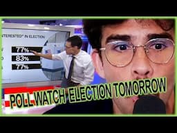 Latest polls for this razor tight election | HasanAbi Reacts |