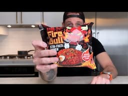 FIRE BULL RAMEN - BEEF FIRE NOODLES: REVIEW! #firebullramen