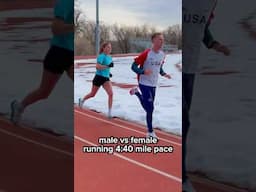 How different people look running 4:40 mile pace (2:55/km)