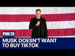 Musk doesn't want to buy TikTok; Trump stops minting new pennies