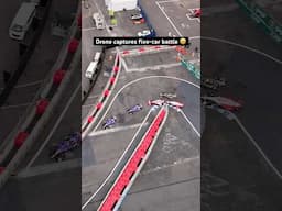 Drone Captures Five-Car Battle 🤩 | #Shorts #FormulaE