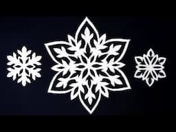 Paper snowflake - How to make a paper snowflake