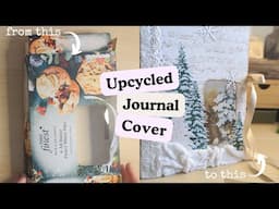 How To Upcycle Food Packaging To Make A Journal Cover ~ Junk Journal Cover Tutorial