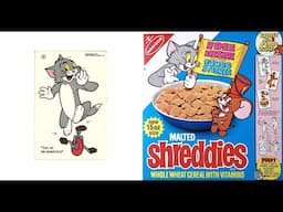 Shreddies Tom & Jerry Jumbo Stickers (1973)