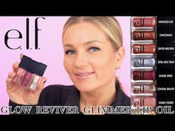 ELF Cosmetics Glow Reviver Lip Oil Glimmer Review