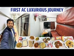 NON Stop 12438 Secundarabad Rajdhani with Unlimited food || Back to Back train Crossings