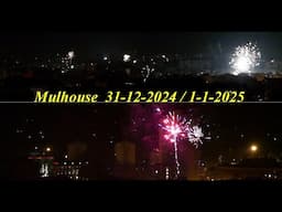 Feux d’artifice du nouvel an à Mulhouse 2024/2025