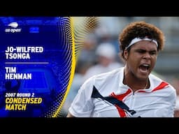 Jo-Wilfred Tsonga vs. Tim Henman Condensed Match | 2007 US Open Round 2