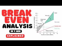 Break-even Analysis Explained with Charts in 9 minutes