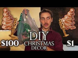 DIYing Christmas Decor using only DOLLAR TREE PRODUCTS!!!