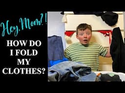 Hey Mom!?! How Do I Fold Laundry and Organize My Drawers? CLEANING AND LAUNDRY MOTIVATION