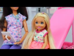 Barbie Doll Chelsea Visits Barbie Doll Dentist to remove Cavities! Barbie Doll Stories!