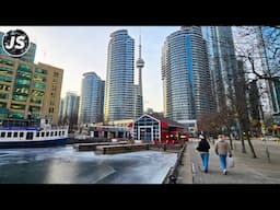 Frozen Waterfront in Downtown Toronto Walk (Feb 2025)