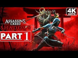 ASSASSIN'S CREED SHADOWS Gameplay Walkthrough Part 1 [4K 60FPS PC] - No Commentary