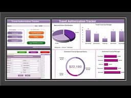 Travel Authorization Tracker in Excel | With Login Form, Dashboard and Data Entry Form