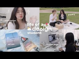 life of a design student 🌷finals week, web design, illustrations, designing mockups