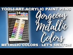 GORGEOUS METALLIC COLORS! | TOOLI-ART PENS | First Impressions, Review and Swatching