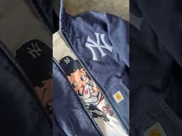 Making a NY x CARHARTT Jacket! #fashion #carhartt #yankees #newyork