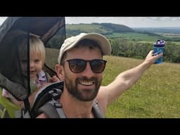 First Hike with Flic.. Harting Downs, South Downs Way, West Sussex UK ⛰️ 🌞 🚶‍♂️😍 🌳