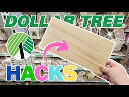 GENIUS 🤯 Dollar Tree DIY Crafts Using Wood Blanks