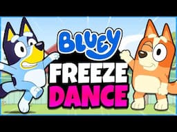 BLUEY - FREEZE DANCE | Winter Brain Breaks | The Floor Is Lava | Movement Breaks | Danny Go!