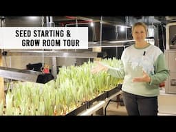 Tour of my NEW Seed Starting Room and Winter Grow Space for Cut Flowers - Sunshine and Flora