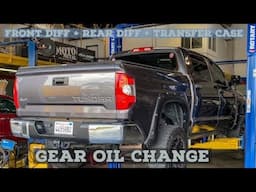 Toyota Tundra front and rear diff fluid change