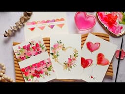 Skillshare Class: Watercolor Hearts and Florals Card