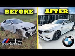 FULL BUILD: REBUILDING A CRASHED DAMAGED BMW M2 COMPETITION!...