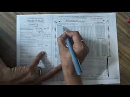 CBSE 2025 class 12 & 10 OMR sheet filling of  first sheet of Board Answer sheet .