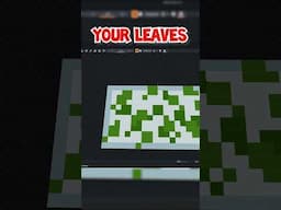 How to add BETTER LEAVES to Minecraft #shorts