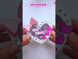 DIY Love Gift Box 💝✨ #shorts #love #giftbox #diy #ytshorts #trending #lovebox #lovegift