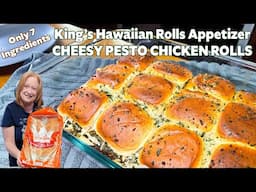 KINGS HAWAIIAN ROLLS APPETIZERS Cheesy Chicken Pesto Rolls Only 7 Ingredients