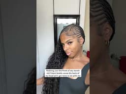 Fulani Braids Touch Up #boraborabraids #fulanibraids #bohobraids #protectivestyles #vacationhair