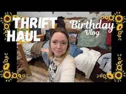 Thrift Haul! Everything I got Charity Shopping| Birthday Vlog | Second Hand | Frugal/Budget |  | 🤑 🥳