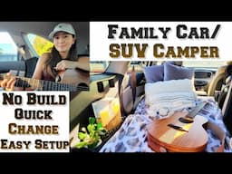 Interchangeable Family Car/SUV Camper-quick change no build! Morning coffee & jamming in a city park