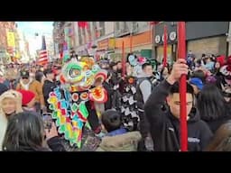 Lunar New Year 2025  kicks off with Firecracker Festival in New York City's Chinatown.