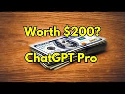 Is CHATGPT PRO really worth the money?