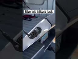 Silverado tailgate camera hack! #silverado #sierra #shorts