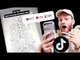 I Try to get TIKTOK Famous with Art TIPS in 1 Week